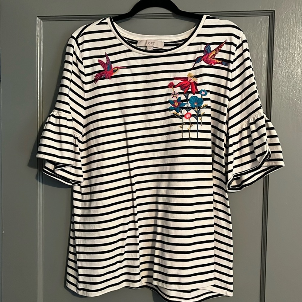 Loft xl bird shirt